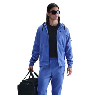 Hanorac relaxed fit pentru fitness Therma-FIT - Albastru deschis