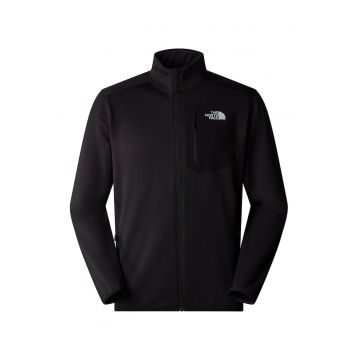 Jacheta cu finisaj rezistent la apa pentru drumetii Crest - Negru