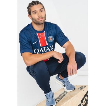 Pantaloni conici cu Dri-FIT pentru fotbal - Alb/Bleumarin