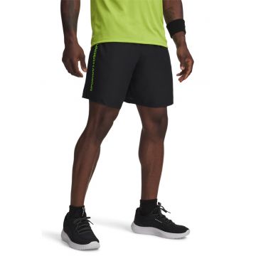 Pantaloni scurti cu logo lateral - pentru fitness Wordmark - Negru