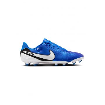 Pantofi Legend 10 Academy din piele ecologica pentru fotbal - Alb/Albastru royal