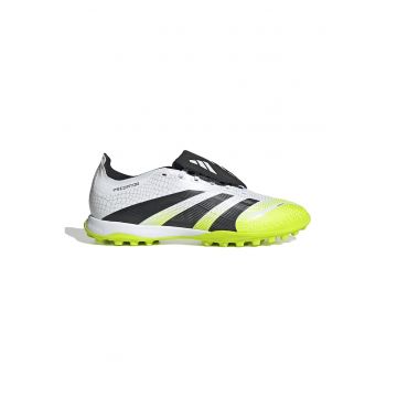 Pantofi Predator cu logo pentru fotbal - Alb/Negru/Verde lime