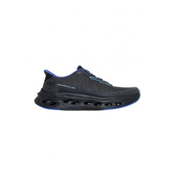 Pantofi slip-ins Max Cushioning Glide-Step pentru alergare - Negru/Turcoaz/Albastru royal