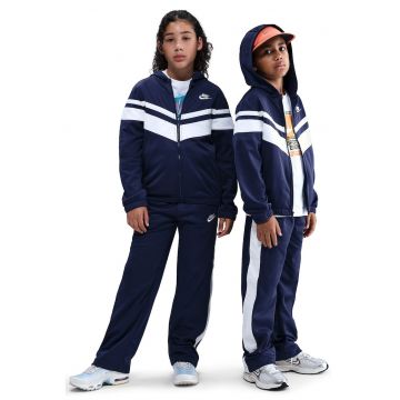 Trening cu detalii contrastante - Alb/Bleumarin