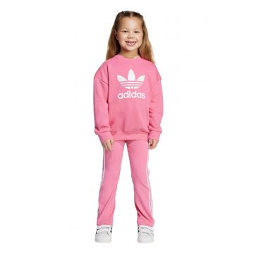 Trening cu imprimeu logo - Alb optic/Roz