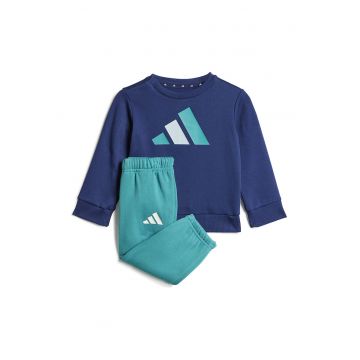 Trening cu imprimeu logo - Albastru inchis/Turcoaz