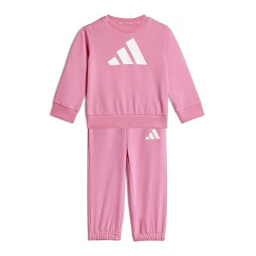 Trening cu imprimeu logo contrastant - Alb/Roz inchis