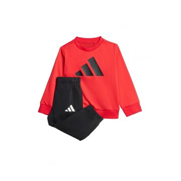 Trening cu imprimeu logo contrastant - Rosu/Negru