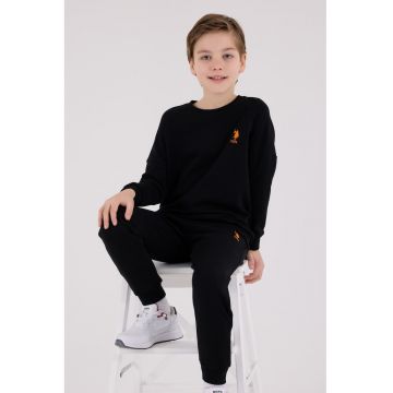 Trening cu imprimeu logo - Negru/Portocaliu/Alb murdar