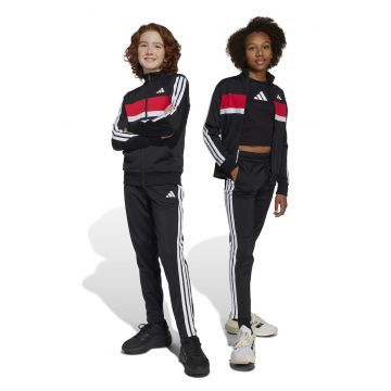 Trening cu logo si fermoar Tiberio - Alb/Negru