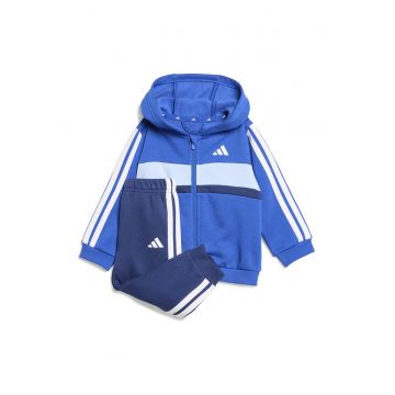 Trening din amestec de bumbac cu imprimeu logo - Alb/Albastru royal