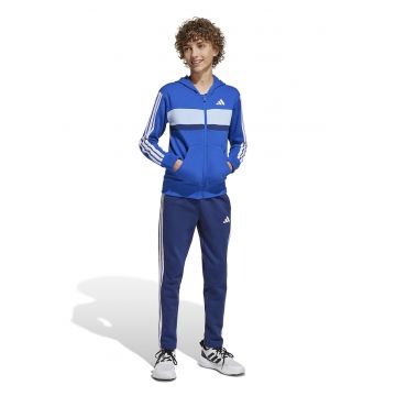 Trening din amestec de bumbac cu model logo - Albastru pastel/Albastru royal/Alb optic