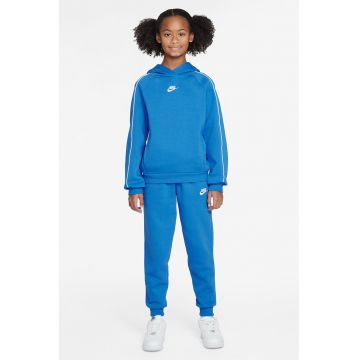 Trening din material fleece Club - Alb/Albastru