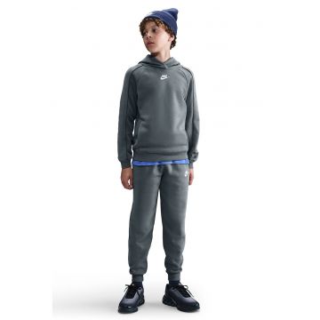 Trening din material fleece Club - Alb/Gri deschis