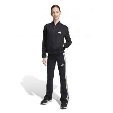 Trening evazat cu fermoar - Negru/Alb optic