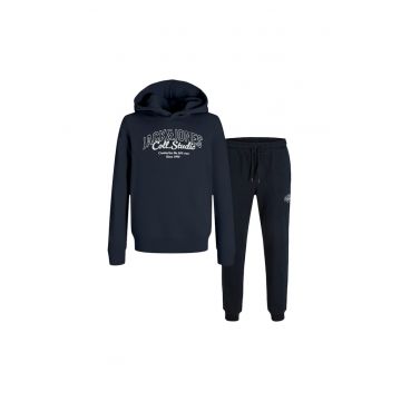 Trening JACK &JONES Makoto Hood Set JNR 48274 - Albastru inchis