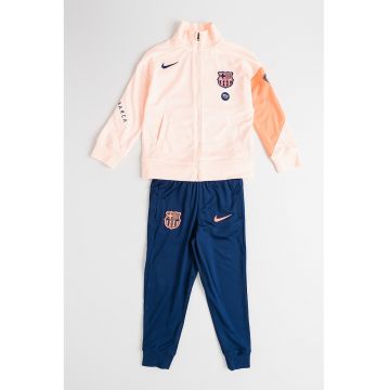 Trening pentru fotbal F.C. Barcelona Strike - Portocaliu pal/Bleumarin