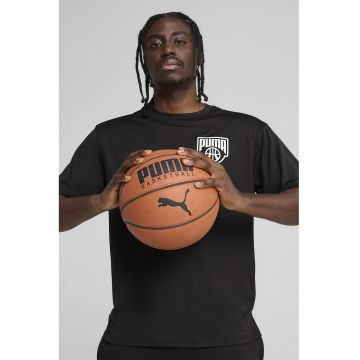 Tricou cu decolteu la baza gatului pentru baschet Posterize - Negru