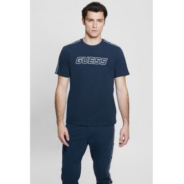 Tricou cu decolteu rotund pentru fitness - Bleumarin