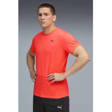 Tricou cu detaliu logo pentru fitness Essentials - Portocaliu mandarina