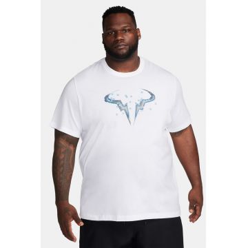 Tricou cu imprimeu - pentru tenis - Gri/Alb optic