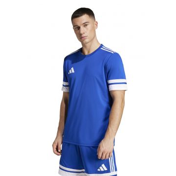 Tricou cu logo - pentru fotbal - Alb/Albastru royal