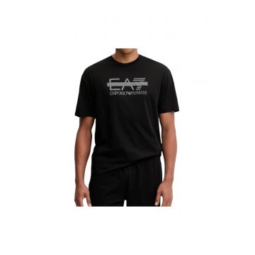 Tricou  EA7 Logo Series M Tape SS 48013 - Negru
