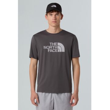 Tricou regular fit cu decolteu la baza gatului pentru fitness - Gri inchis