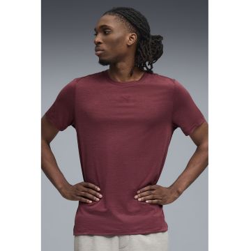 Tricou regular-fit pentru antrenament - Rosu inchis