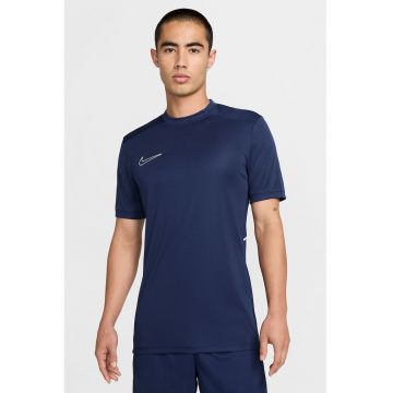 Tricou slim-fit pentru fotbal - Albastru ultramarin/Alb murdar