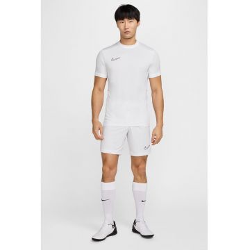 Tricou slim-fit pentru fotbal - Negru stins/Alb optic