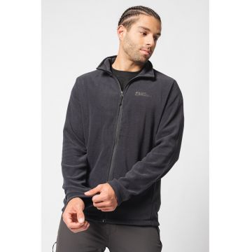 Bluza de trening de fleece - pentru drumetii Taunus - Negru stins