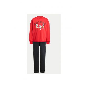 Bluza sport si pantaloni de trening din bumbac cu Mickey Mouse