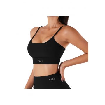 Bustiera cu bretele ajustabile pentru antrenament TOUJOURS 29159 - Negru