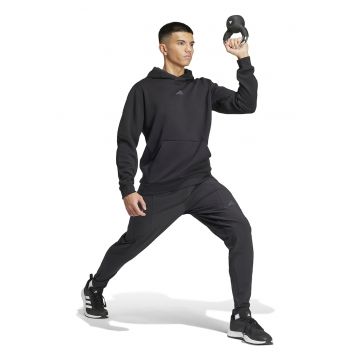 Hanorac cu buzunar kangaroo pentru alergare - Negru stins