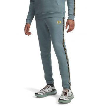 Pantaloni cu snur pentru fitness Icon - Gri cenusiu/Portocaliu mandarina