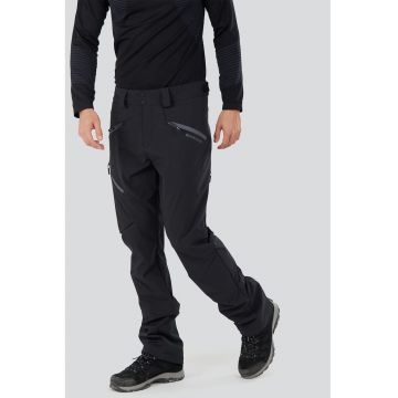 Pantaloni regular fit - pentru trekking - Negru