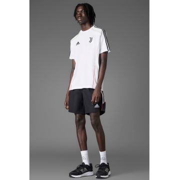 Pantaloni scurti cu snur pentru fotbal - Alb/Negru