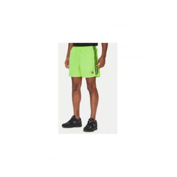 Pantaloni scurti din poliester cu model logo