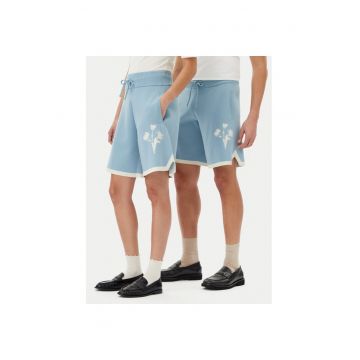 Pantaloni scurti sport unisex  91199859980 - Viscoza/Poliester - Albastru - Albastru