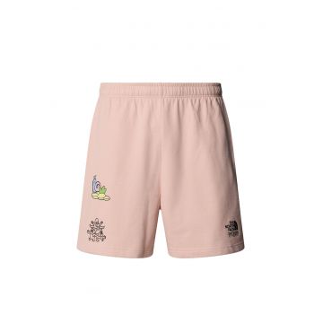 Pantaloni scurti sport unisex  NF0A8C2XLK61 - Bumbac - Roz - Roz