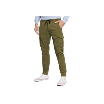 Pantaloni sport barbati -  116202 142 - bumbac - verde -