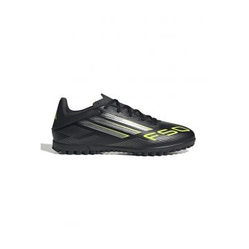 Pantofi pentru fotbal F50 Club Turf - Negru/Verde electric