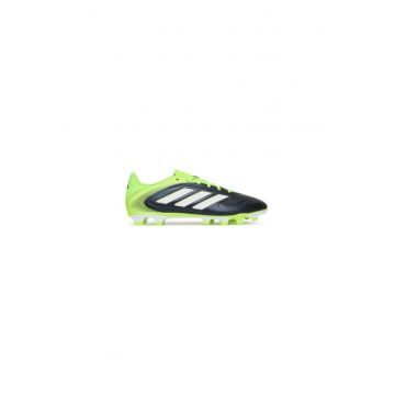 Pantofi sport din piele ecologica - pentru fotbal - Negru/Verde neon