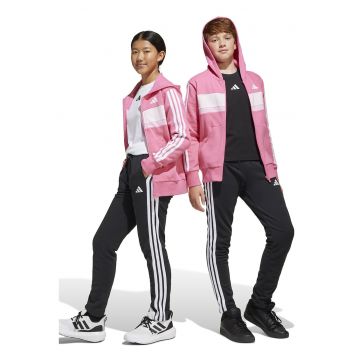 Trening din amestec de bumbac cu model logo - Alb/Roz