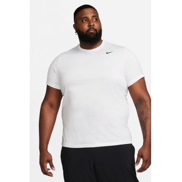 Tricou cu decolteu la baza gatului pentru fitness Legend - Alb optic