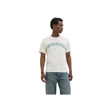 Tricou JACK &JONES Almeria Bold Branding 43780 - Bej