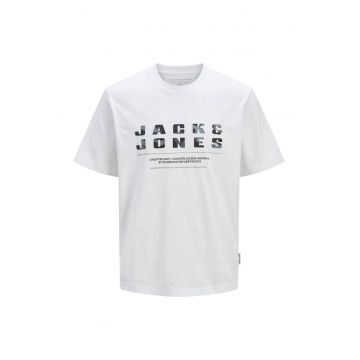 Tricou JACK &JONES Recharge Front 42683 - Alb