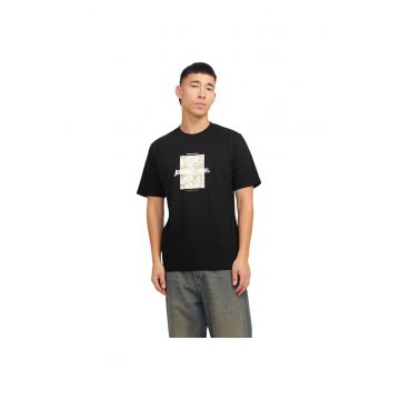 Tricou JACK &JONES Tarmac Camo Front 39875 - Negru