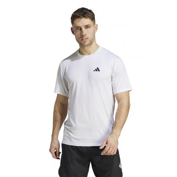 Tricou regular fit pentru antrenament Essential - Negru/Alb optic